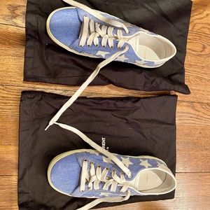 Saint Laurent Denim Star Sneakers